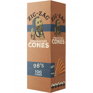 Zig-Zag Unbleached Cones 98's Size Starting At: 